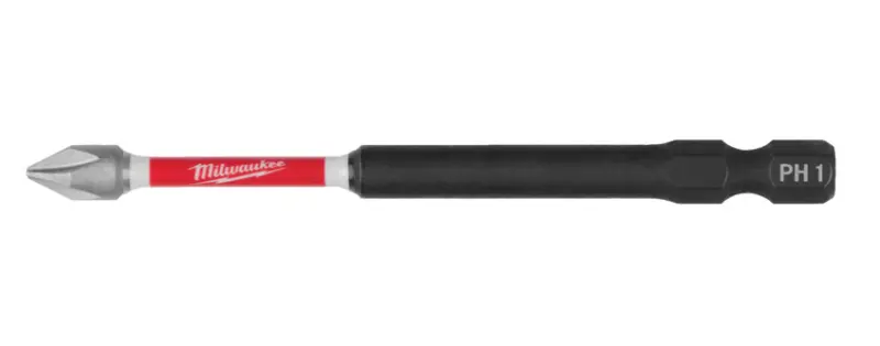Šroubovací bit 1/4 Milwaukee Shockwave Phillips PH 1 x 90 mm - 1 ks (MI4932430851)